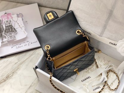 Chanel bag Platinum Edition Metal Round Ball Square Fat Handbag - Image 5