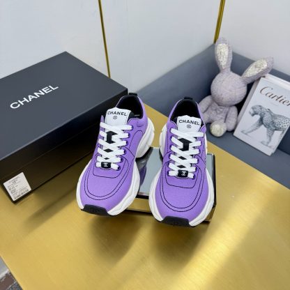 Chanel purple casual shoes for men and women - Image 5