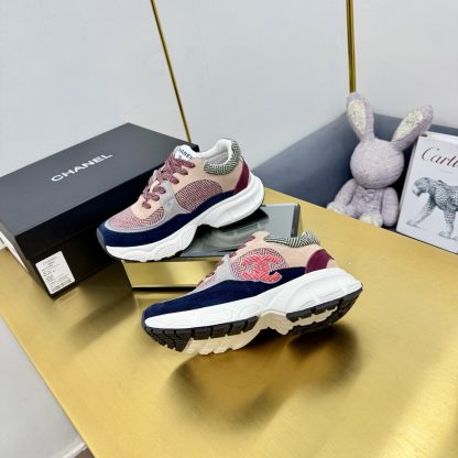Chanel unisex couple's contrasting color casual dad shoes - Image 5