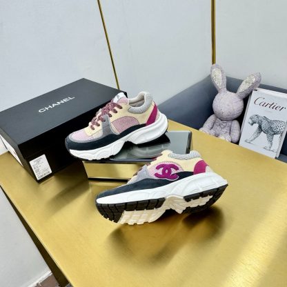 Chanel men's and women's couple's shoes in various colors mixed and matched casual dad shoes - Image 5