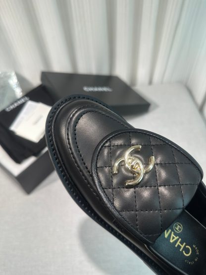 Chanel early spring new black temperament loafers - Image 5