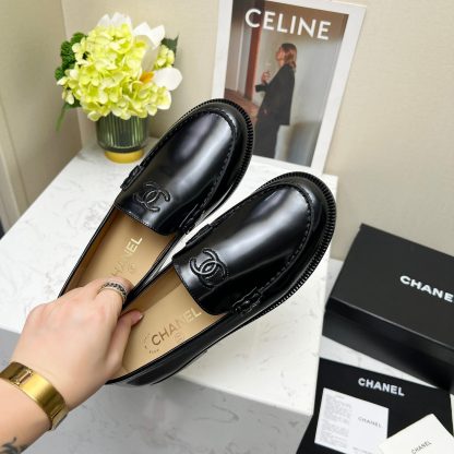 Chanel Black New Autumn Goddess Series Loafers - Image 5