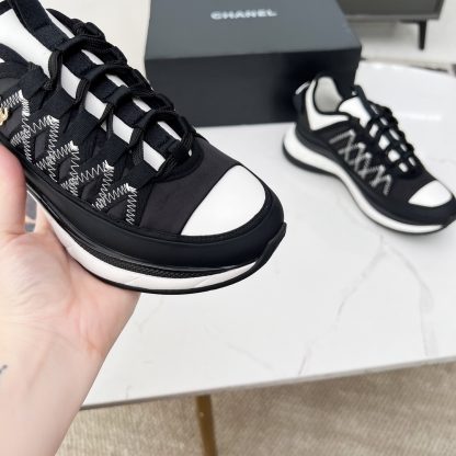Chanel Spring and Autumn Super Durable Black and White Casual Shoes - Image 5
