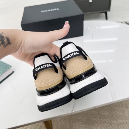 Chanel Spring and Autumn Super Durable Black Apricot Casual Shoes - Image 5
