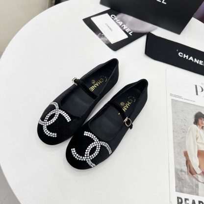 Chanel Spring/Summer Dance Shoes Collection Black Hot Brick Loafers - Image 5