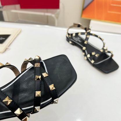 VALENTINO Minimalist Versatile Studded Sandals - Image 5