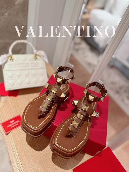 VALENTINO Studded Metal Platform Sandals - Image 5