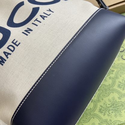 Gucci blue canvas bag - Image 6
