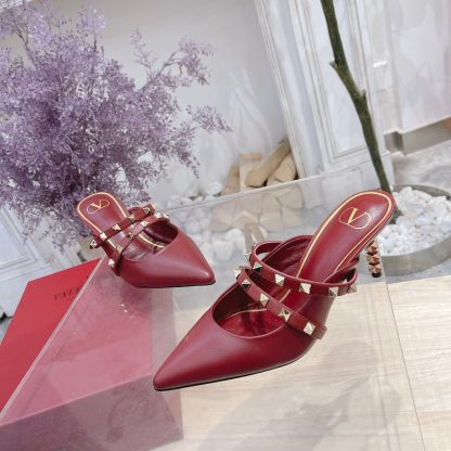 VALENTINO pointed toe studded element fashionable sandals high heels - Image 5
