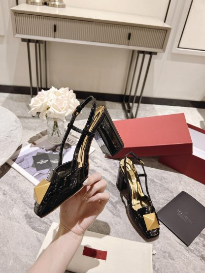 VALENTINO simple temperament large rivet high heels - Image 5