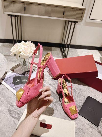 VALENTINO simple temperament large rivet high heels - Image 6