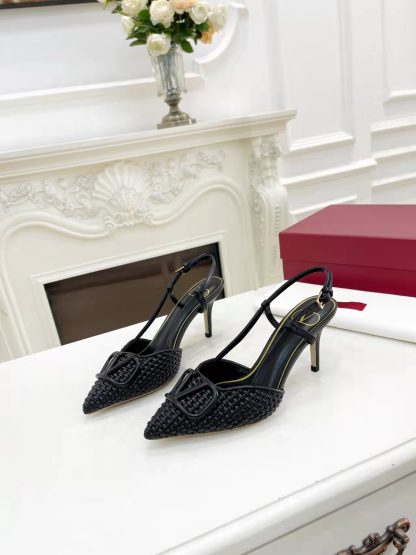 VALENTINO simple temperament back hollow sandals high heels - Image 5