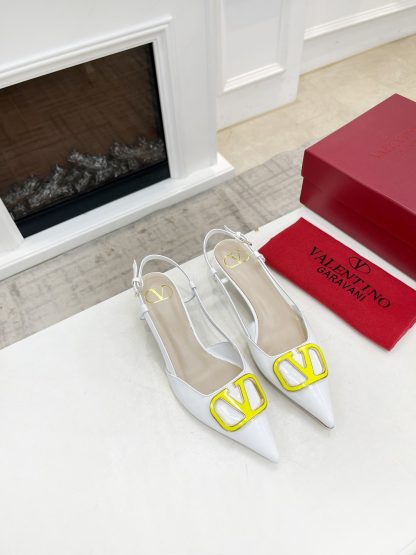 VALENTINO Classic Antique Bronze Buckle Series Fashion High Heels - Image 4