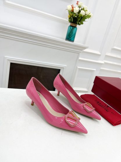 VALENTINO Exquisite bronze buckle fashionable high heels - Image 5
