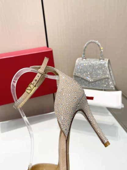 VALENTINO exquisite diamond-studded high heels - Image 5