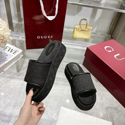 Gucci Women's New GG Platform Slide Sandals - Image 5