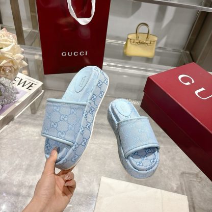 Gucci Women's New GG Platform Slide Sandals - Image 5