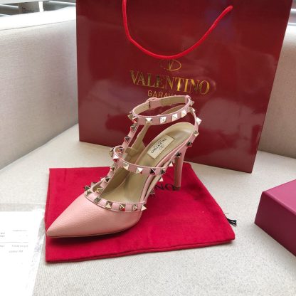 VALENTINO Litchi leather series elegant high heels - Image 5