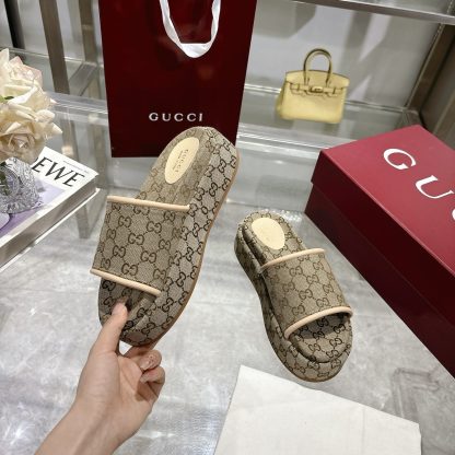 Gucci Women's New GG Platform Slide Sandals - Image 5