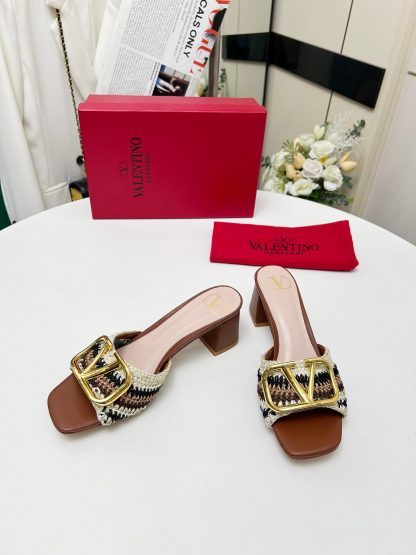VALENTINO Handmade Woven Elegant High-Heeled Sandals - Image 5