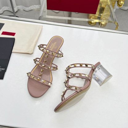 VALENTINO Transparent Heel Film Sandals High Heels - Image 5