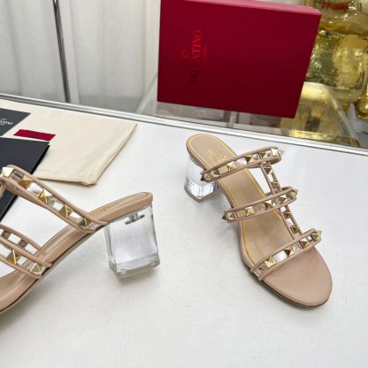 VALENTINO Transparent Heel Film Sandals High Heels - Image 5