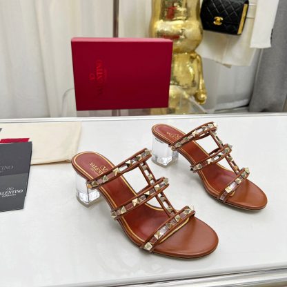 VALENTINO Transparent Heel Film Sandals High Heels - Image 5