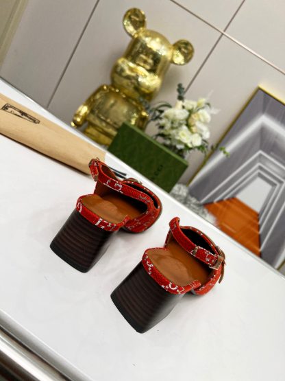 Gucci synchronized block heel slingback shoes - Image 4