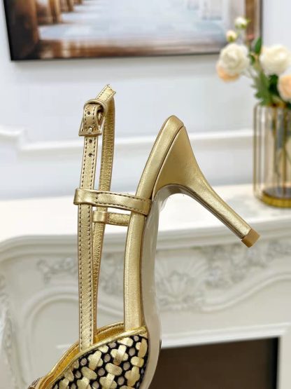 VALENTINO new women's slingback sandals high heels - Image 5
