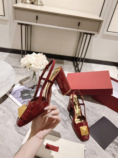 VALENTINO simple temperament large rivet high heels - Image 5