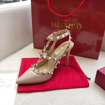 VALENTINO lychee leather series elegant high heels - Image 5