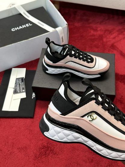 Chanel classic unisex couple pink mix and match fashion casual sneakers - Image 5