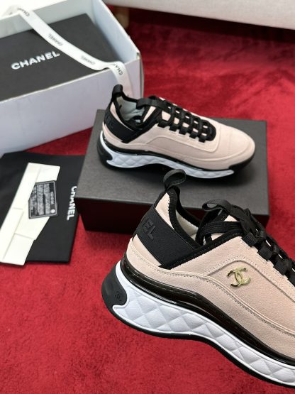 Chanel unisex couple pink mix and match classic fashion casual sneakers - Image 5