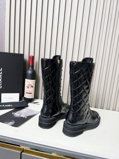 Chanel autumn and winter new black electric show diamond style boots - Image 5