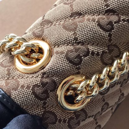 Gucci classic GG canvas delicate chain shoulder bag - Image 5