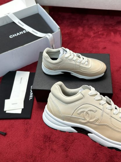 Chanel apricot craft embroidery style fashion casual sports shoes - Image 5