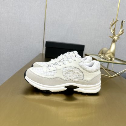 Chanel classic beige versatile casual sneakers - Image 5