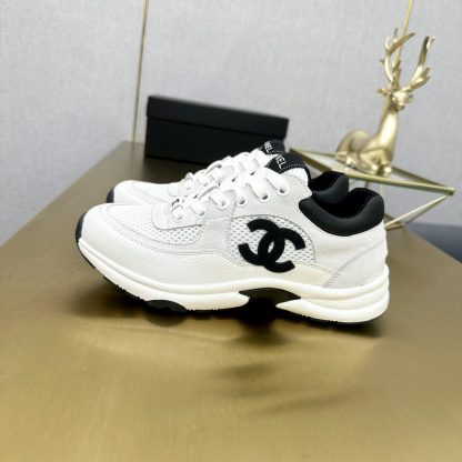 Chanel classic gray and black versatile casual sneakers - Image 5