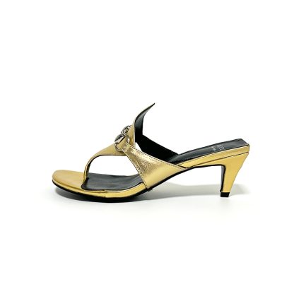 Gucci Spring and Summer Square Toe Flip Flops Classic Buckle Series - Image 5