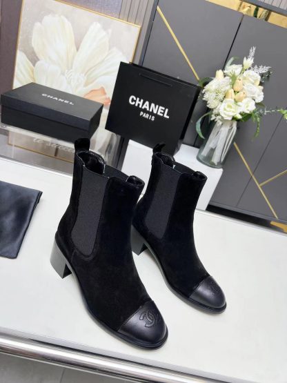 Chanel autumn and winter new black slim women's boots - Image 5