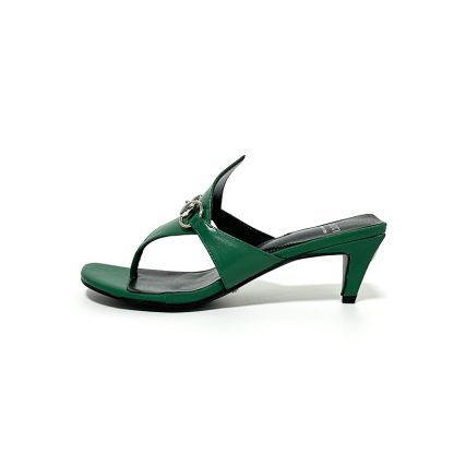 Gucci Spring and Summer Square Toe Flip Flops Classic Buckle Series - Image 5