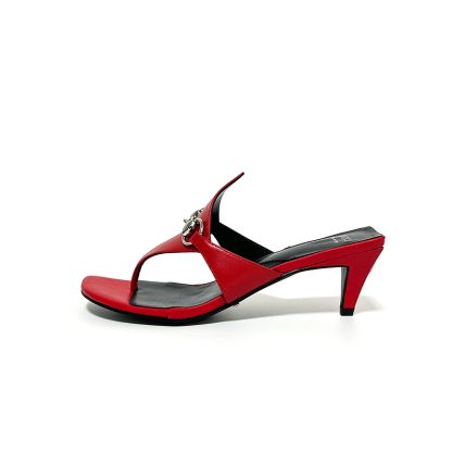 Gucci Spring and Summer Square Toe Flip Flops Classic Buckle Series - Image 5