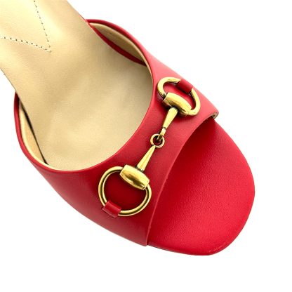 Gucci high heel block heel sandals classic buckle - Image 6