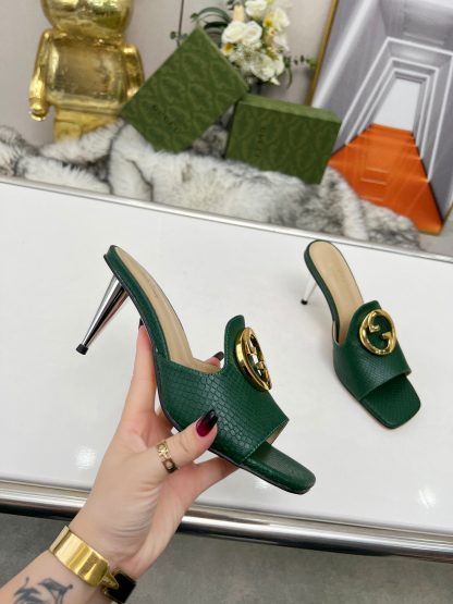 Gucci high heel slippers - Image 6