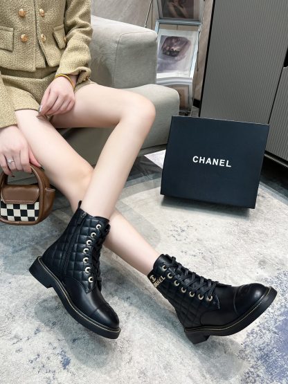Chanel Paris catwalk latest black comfortable leg-enhancing long boots - Image 5