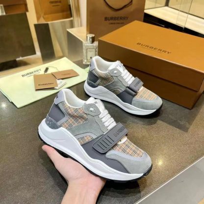 Burberry Vintage Check Thick-Soled Sneakers - Image 3