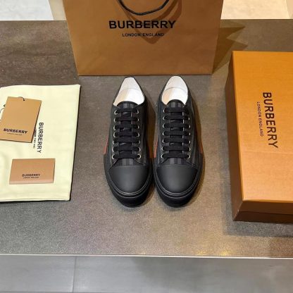 Burberry Vintage Check Cotton Sneakers - Image 5