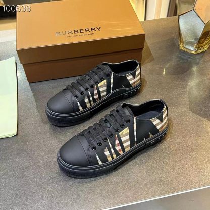 Burberry Vintage Check Cotton Sneakers - Image 4