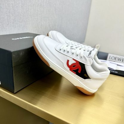 Chanel white and red mix and match versatile casual sneakers - Image 5
