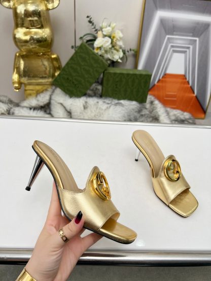 Gucci high heel slippers - Image 5